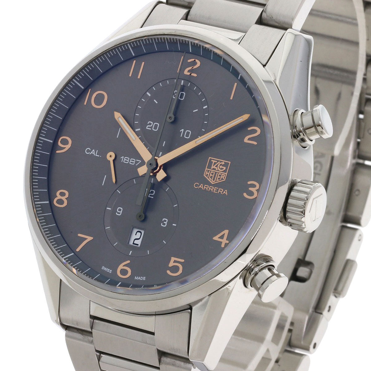 TAG HEUER タグホイヤー CAR2013 カレラ キャリバー 1887 腕時計 SS メンズ 中古
