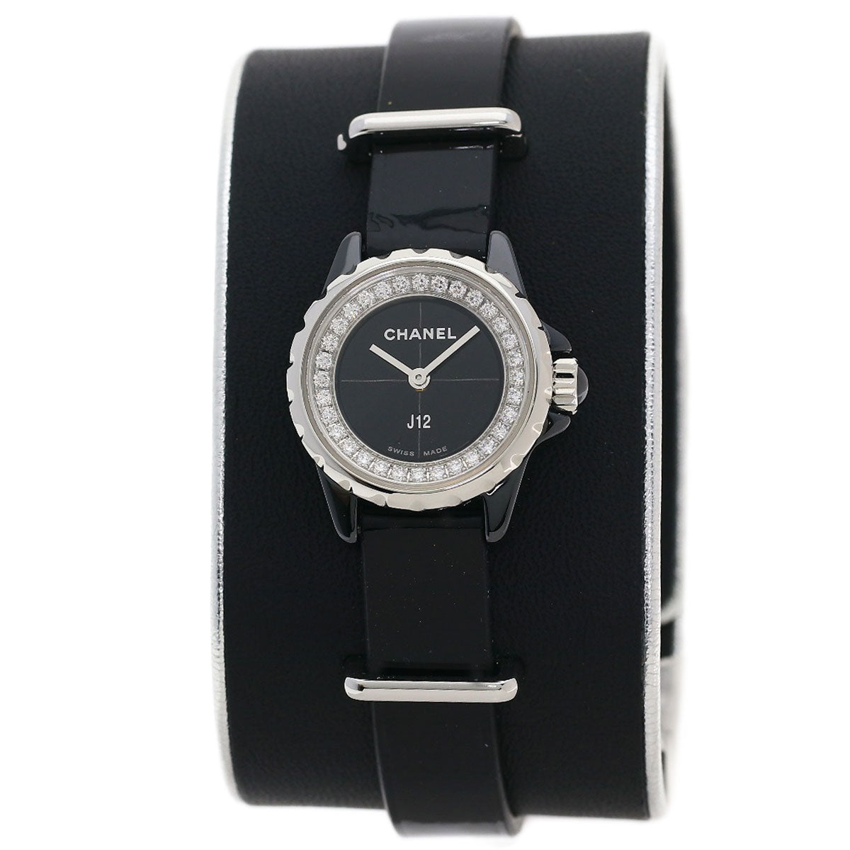 CHANEL シャネル H4663 J12 XS ダイヤモンド 腕時計 セラミック レディース 中古