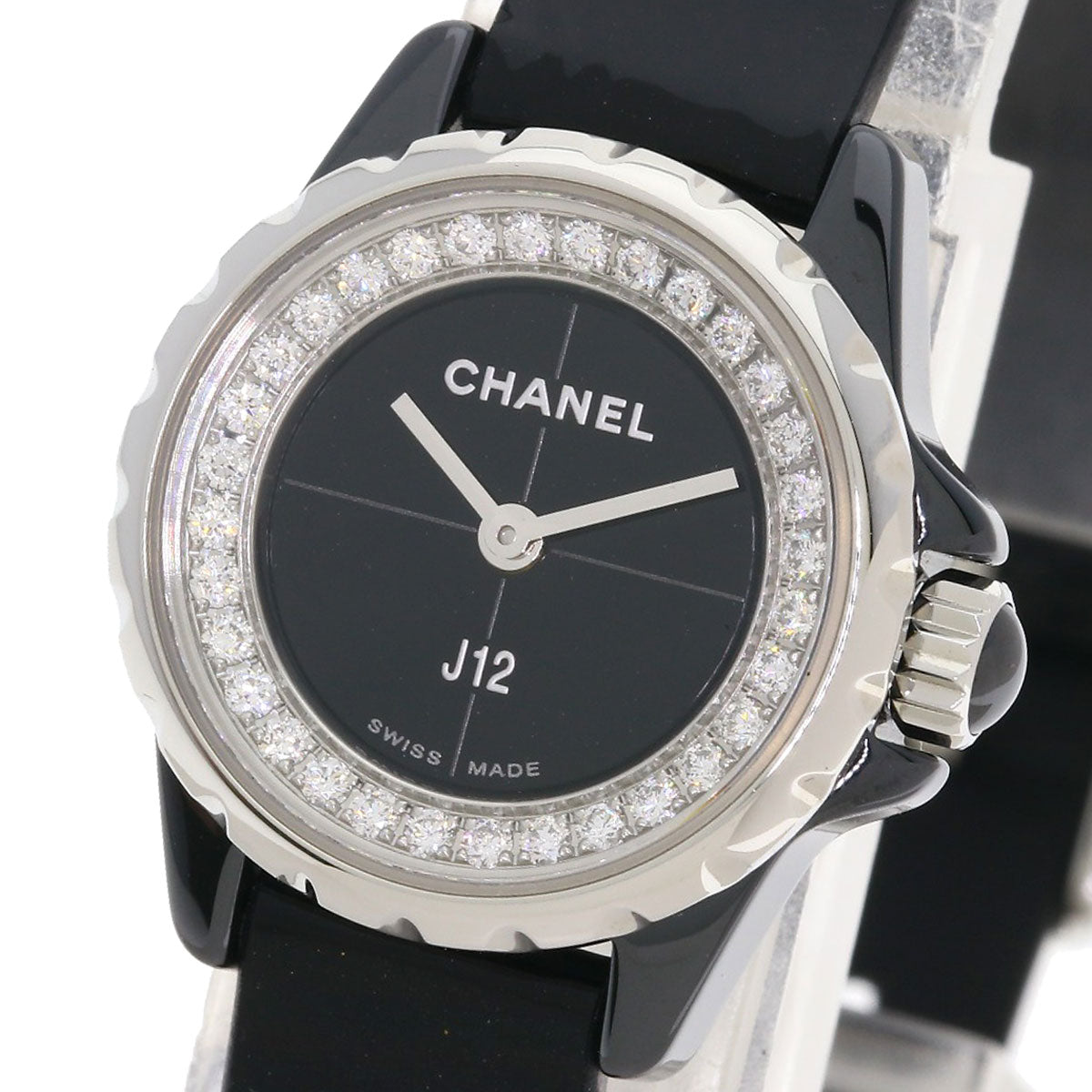 CHANEL シャネル H4663 J12 XS ダイヤモンド 腕時計 セラミック レディース 中古