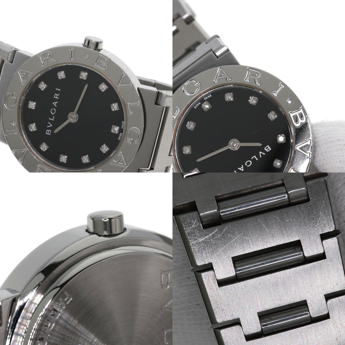 BVLGARI ブルガリ BB26SS ブルガリブルガリ 12P ダイヤモンド 腕時計 SS レディース 中古