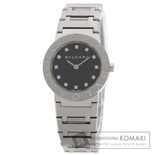 BVLGARI ブルガリ BB26SS ブルガリブルガリ 12P ダイヤモンド 腕時計 SS レディース 中古