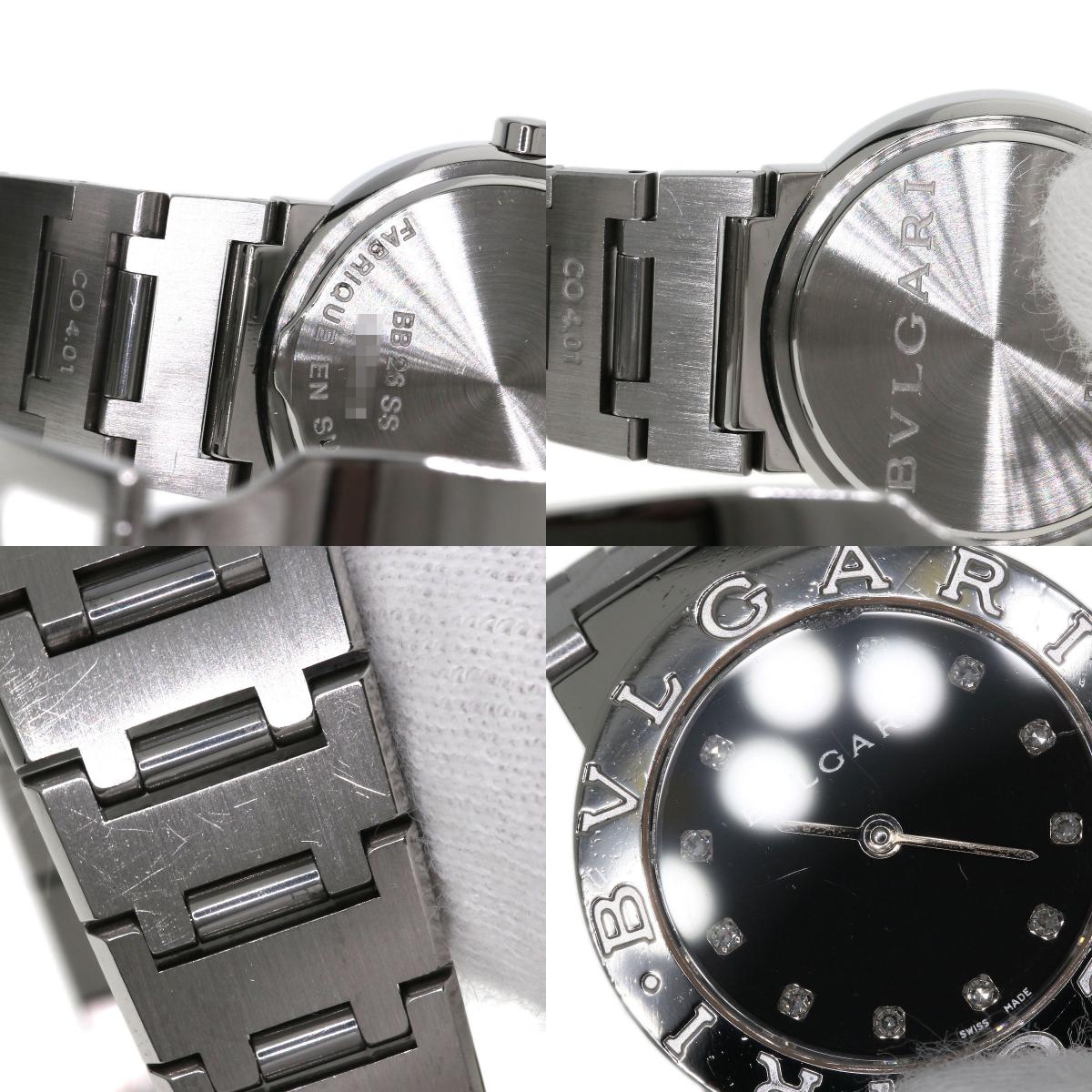 BVLGARI ブルガリ BB26SS ブルガリブルガリ 12P ダイヤモンド 腕時計 SS レディース 中古