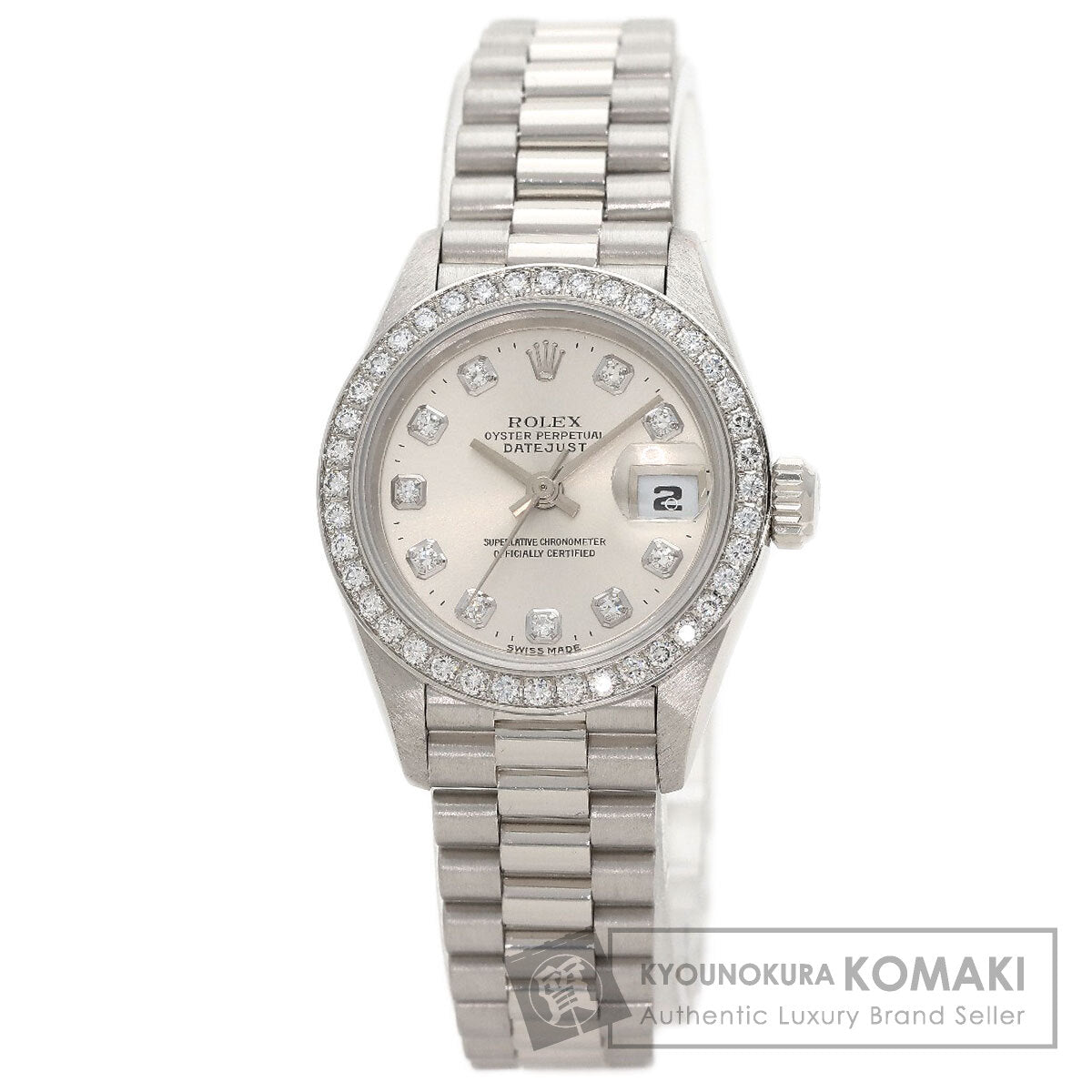 ロレックス 69136G デイトジャスト 10P ダイヤモンド 腕時計 中古 商品画像1
