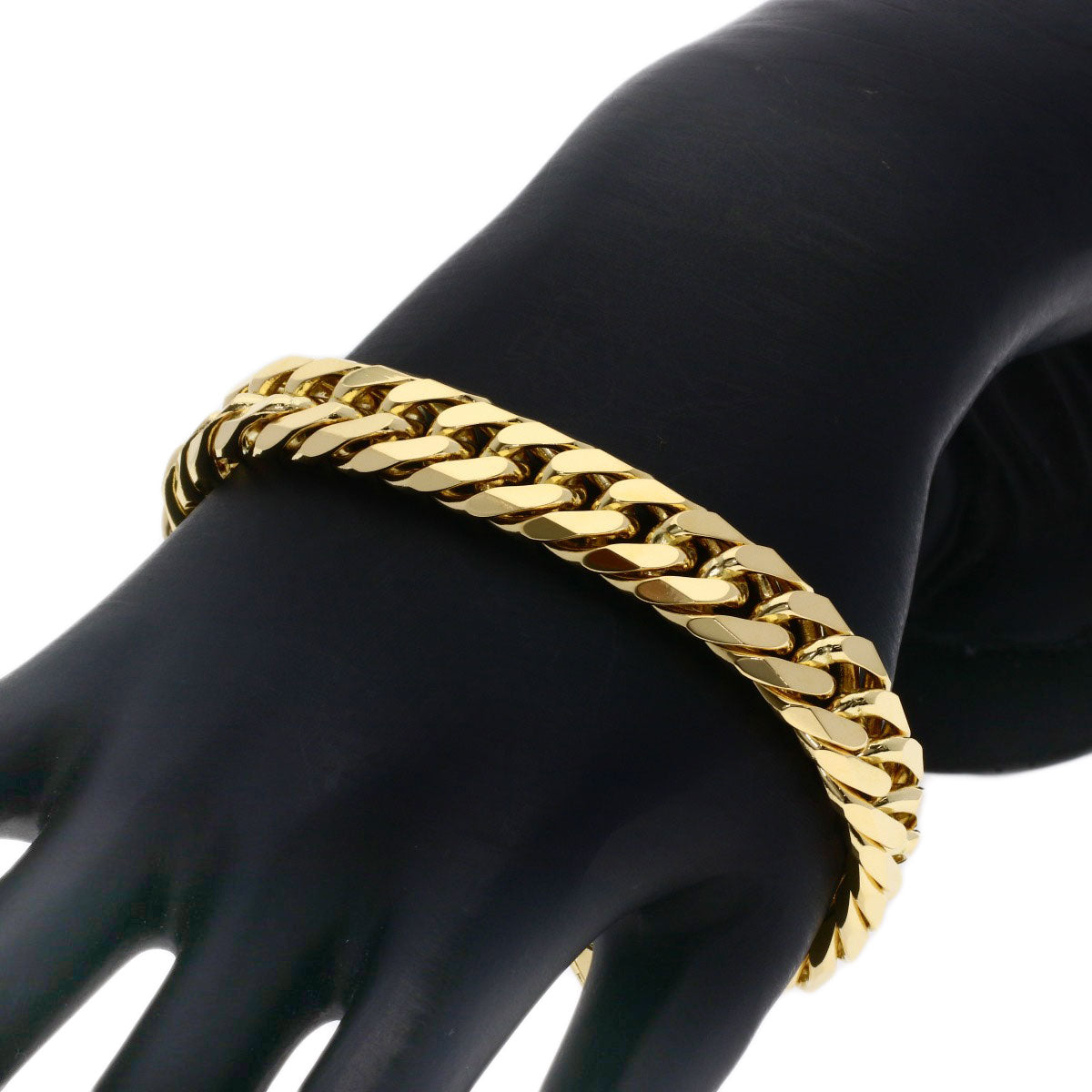SELECT JEWELRY セレクトジュエリー 喜平 キヘイ 6面 ダブル ブレスレット K18YG メンズ 中古