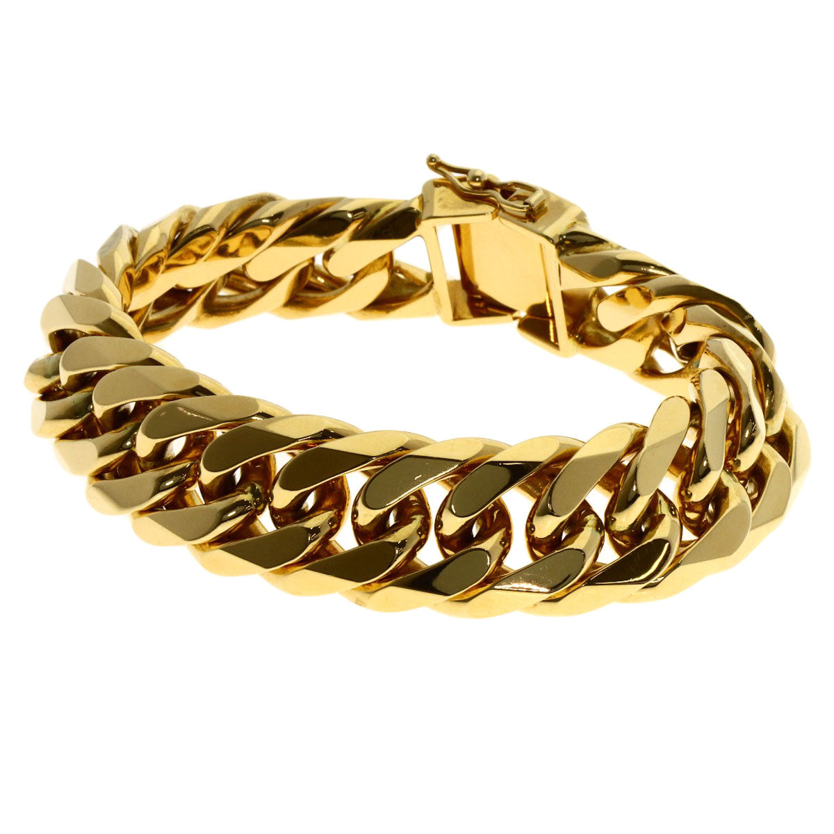 SELECT JEWELRY セレクトジュエリー 喜平 キヘイ W6面 ブレスレット K18YG メンズ 中古