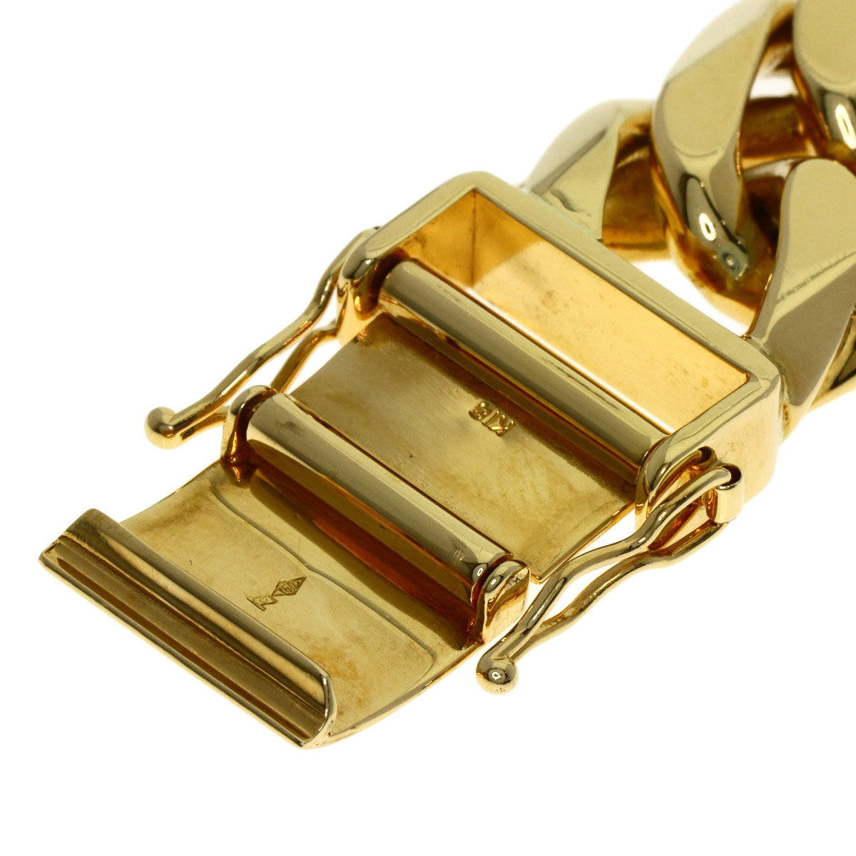 SELECT JEWELRY セレクトジュエリー 喜平 キヘイ W6面 ブレスレット K18YG メンズ 中古