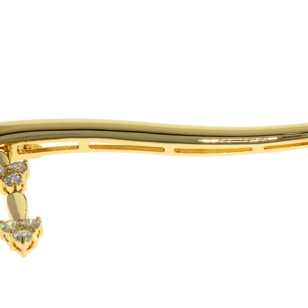 SELECT JEWELRY セレクトジュエリー ダイヤモンド ネックレス K18YG レディース 中古