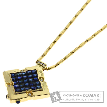 SELECT JEWELRY セレクトジュエリー ミステリー サファイア ダイヤモンド ネックレス K18YG レディース 中古
