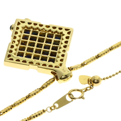 SELECT JEWELRY セレクトジュエリー ミステリー サファイア ダイヤモンド ネックレス K18YG レディース 中古