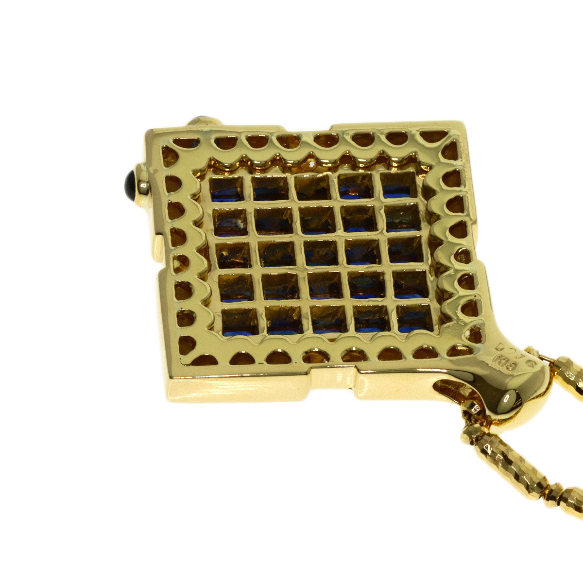 SELECT JEWELRY セレクトジュエリー ミステリー サファイア ダイヤモンド ネックレス K18YG レディース 中古