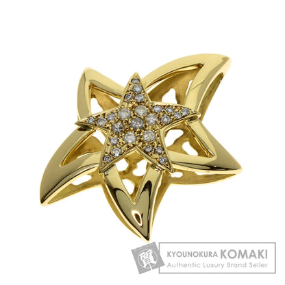 SELECT JEWELRY セレクトジュエリー スターモチーフ ダイヤモンド ペンダントトップ K18YG レディース 中古