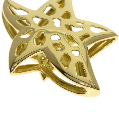SELECT JEWELRY セレクトジュエリー スターモチーフ ダイヤモンド ペンダントトップ K18YG レディース 中古