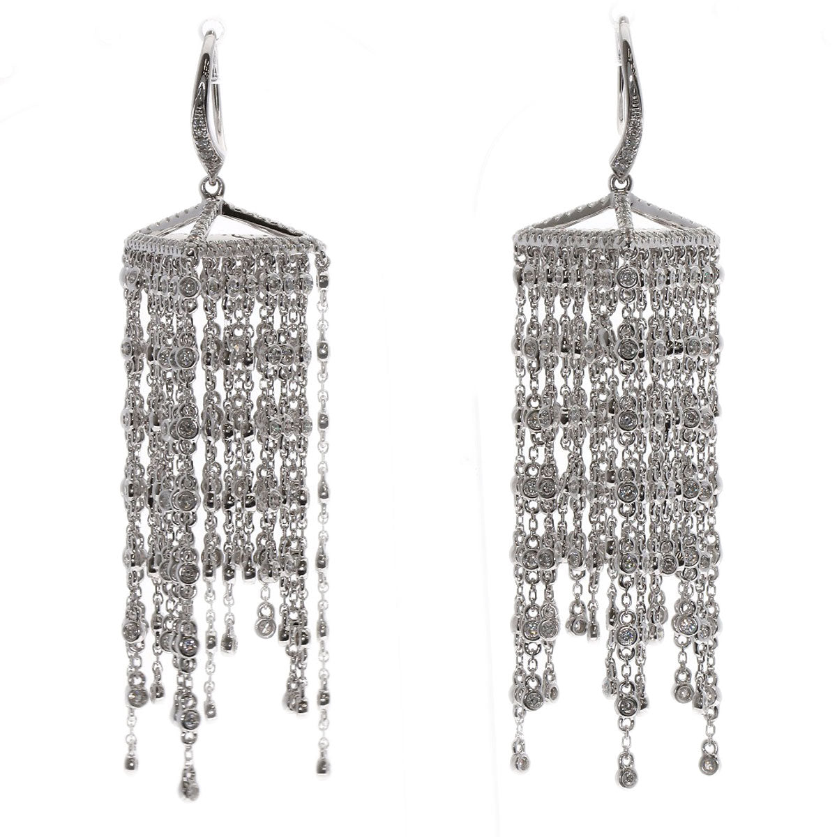 SELECT JEWELRY セレクトジュエリー ダイヤモンド ピアス K18WG レディース 中古