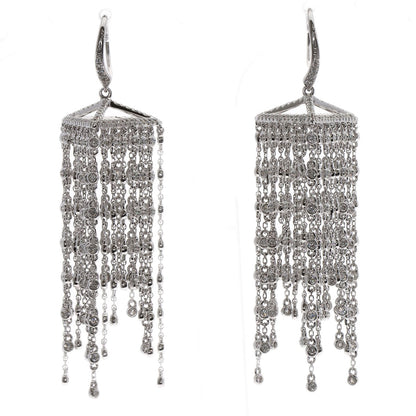 SELECT JEWELRY セレクトジュエリー ダイヤモンド ピアス K18WG レディース 中古