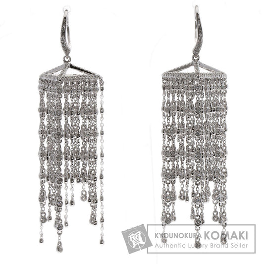 SELECT JEWELRY セレクトジュエリー ダイヤモンド ピアス K18WG レディース 中古