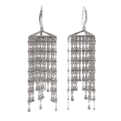 SELECT JEWELRY セレクトジュエリー ダイヤモンド ピアス K18WG レディース 中古