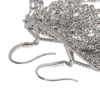 SELECT JEWELRY セレクトジュエリー ダイヤモンド ピアス K18WG レディース 中古