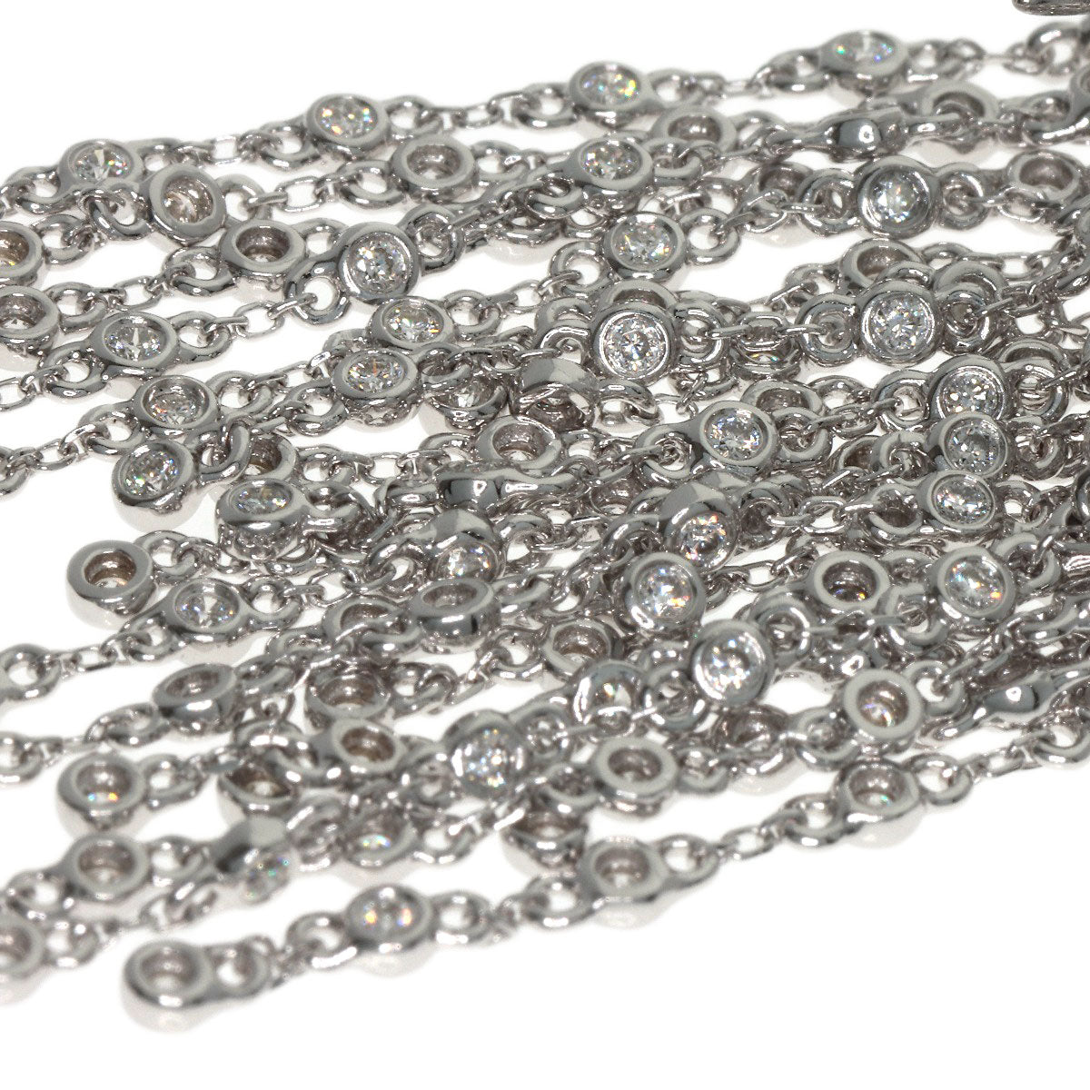 SELECT JEWELRY セレクトジュエリー ダイヤモンド ピアス K18WG レディース 中古