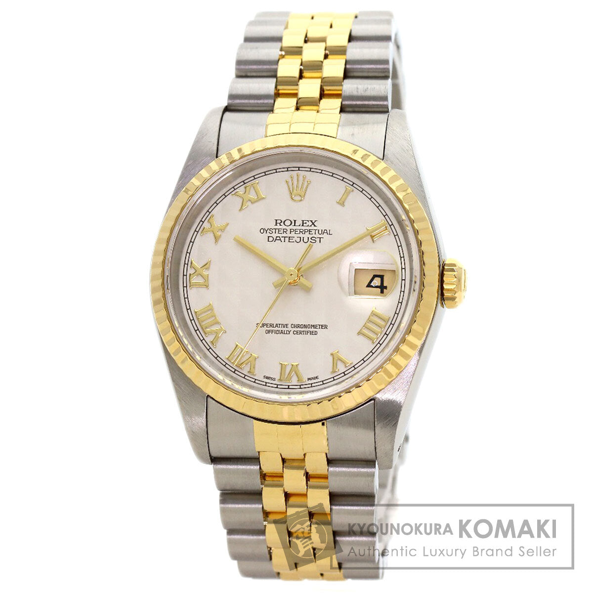 ロレックス 16233 デイトジャスト ピラミッドローマン 腕時計 中古 商品画像1