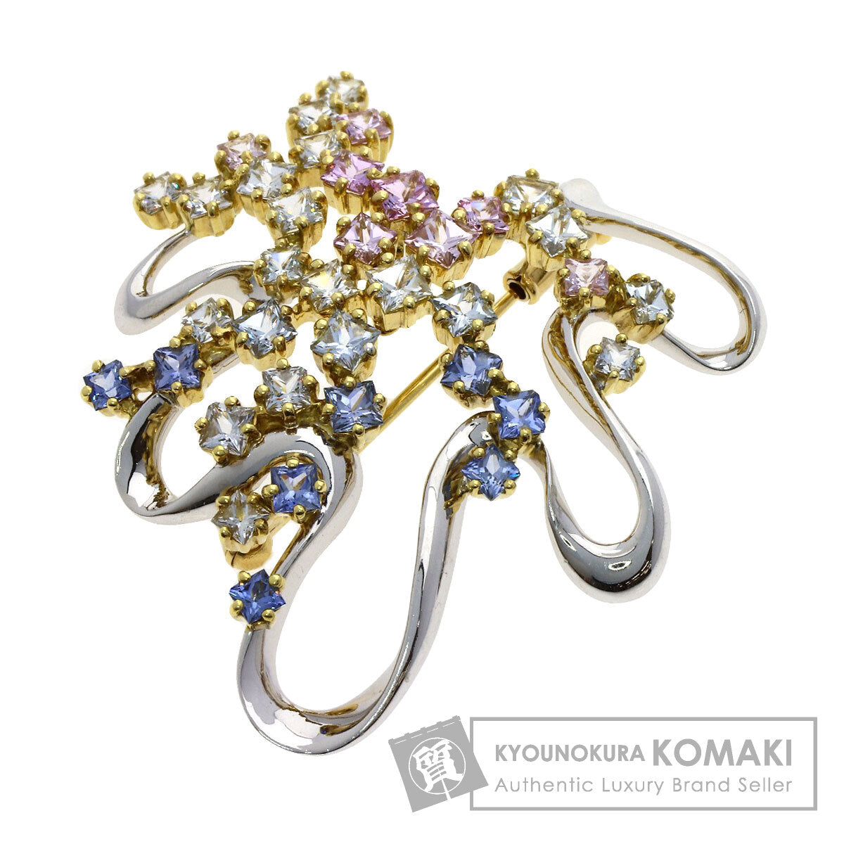 ジュネ サファイア ブローチ 中古 商品画像1