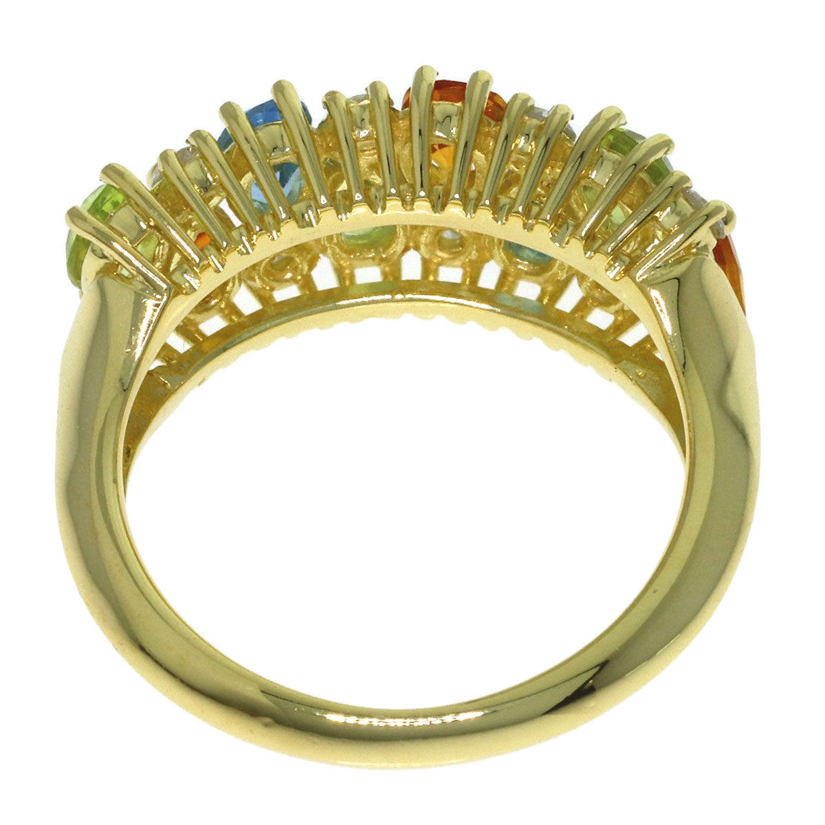 セレクトジュエリー シトリン ペリドット ブルートパーズ ダイヤモンド リング・指輪 中古 商品画像5