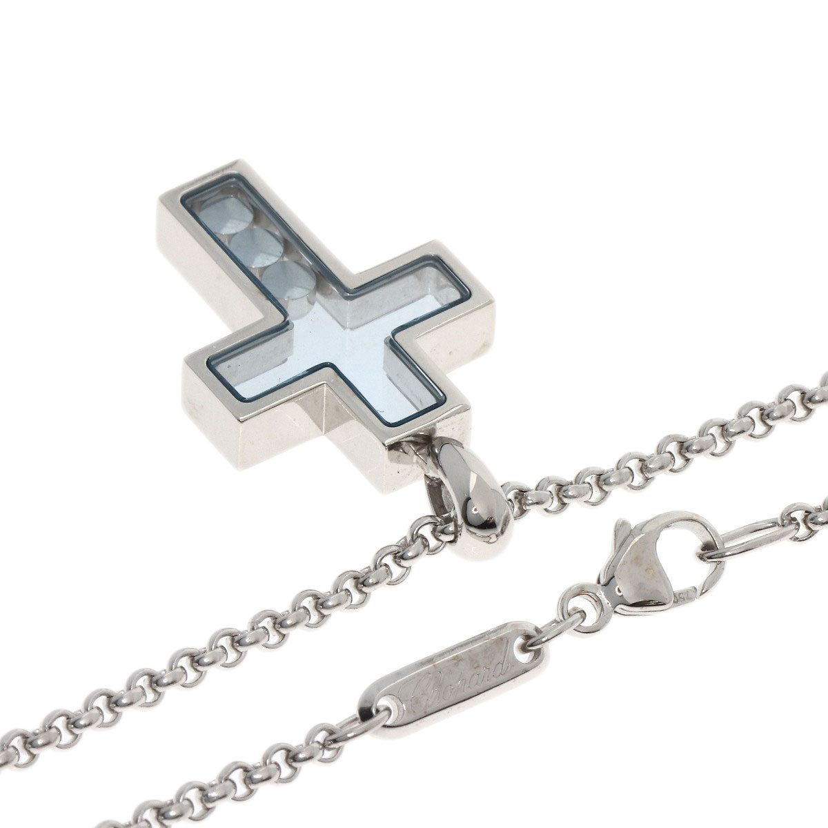 ショパール ハッピーダイヤモンド クロス ネックレス 中古 商品画像3