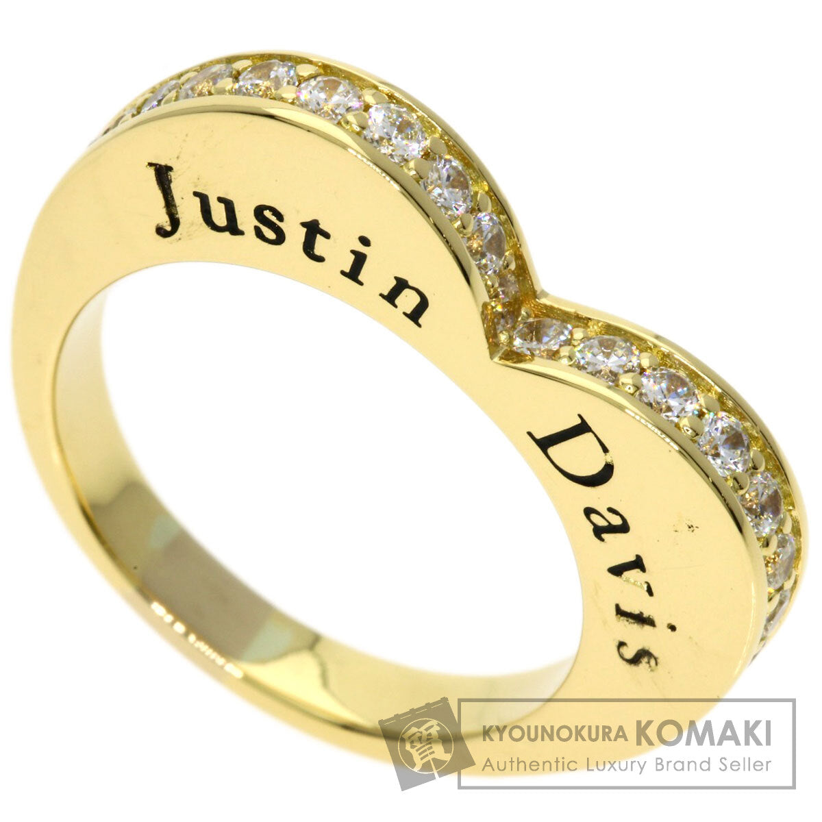 ジャスティンデイビス ハート ダイヤモンド リング・指輪 中古 商品画像1