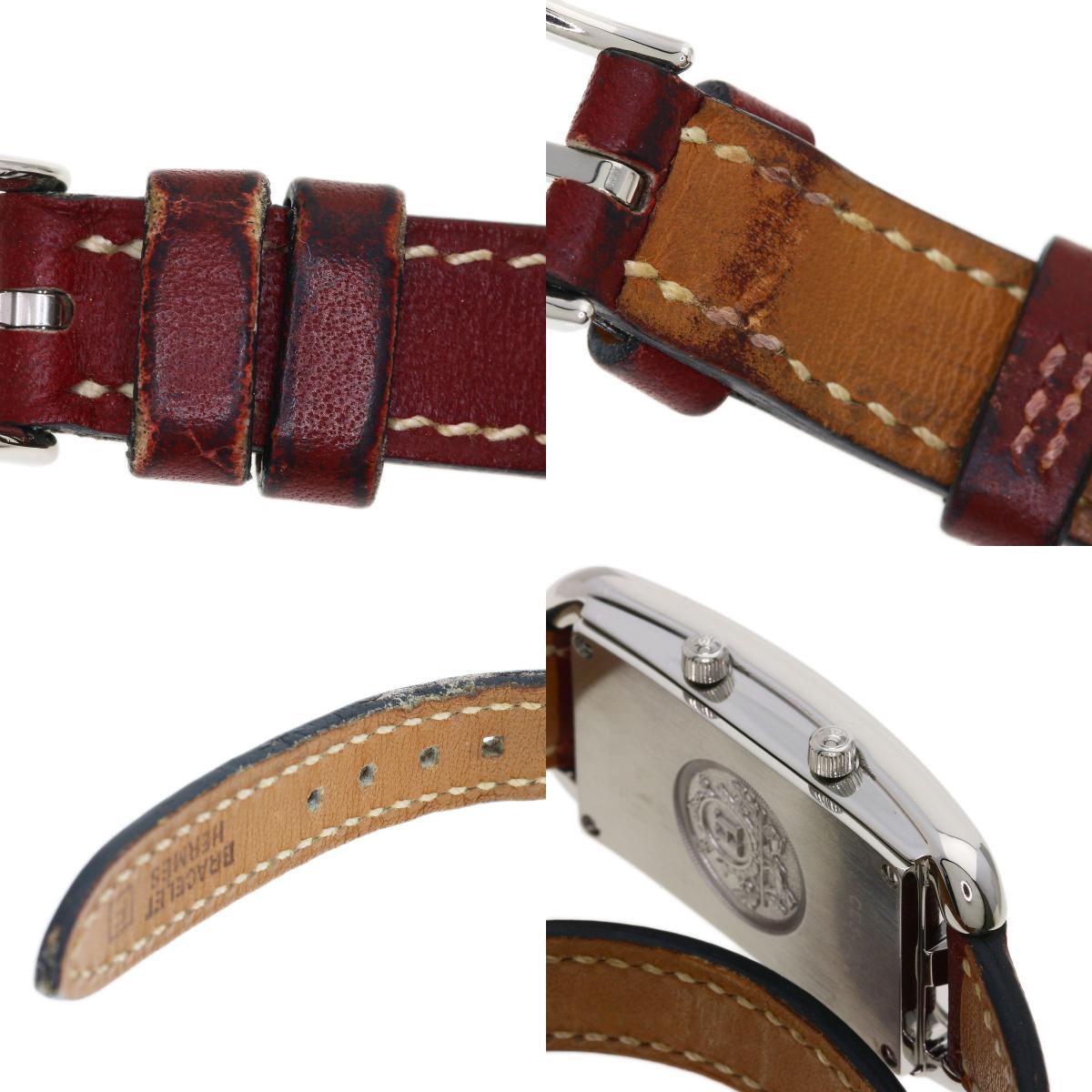 HERMES エルメス CC3.210 ケープコッド ドゥゾーン ドゥブルトゥール 腕時計 SS レディース 中古