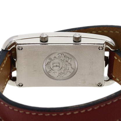 HERMES エルメス CC3.210 ケープコッド ドゥゾーン ドゥブルトゥール 腕時計 SS レディース 中古