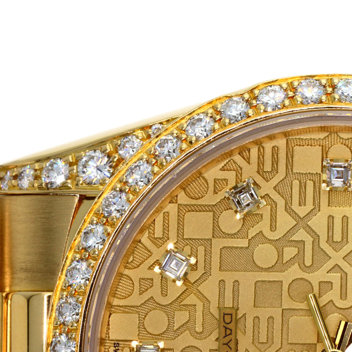 ロレックス 18388G デイデイト ベゼル・ラグ ダイヤモンド 腕時計 中古 商品画像15