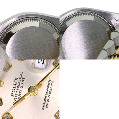 ROLEX ロレックス 79173G デイトジャスト 10P ダイヤモンド 腕時計 SS レディース 中古
