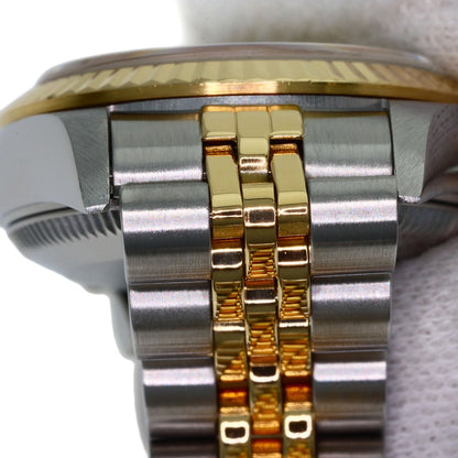 ROLEX ロレックス 67193G オイスターパーペチュアル 11P ダイヤモンド 腕時計 SS レディース 中古