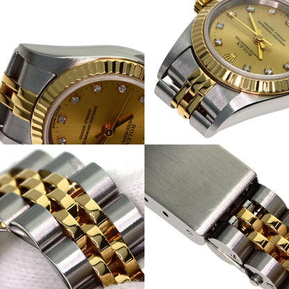 ロレックス 67193G オイスターパーペチュアル 11P ダイヤモンド 腕時計 中古 商品画像18