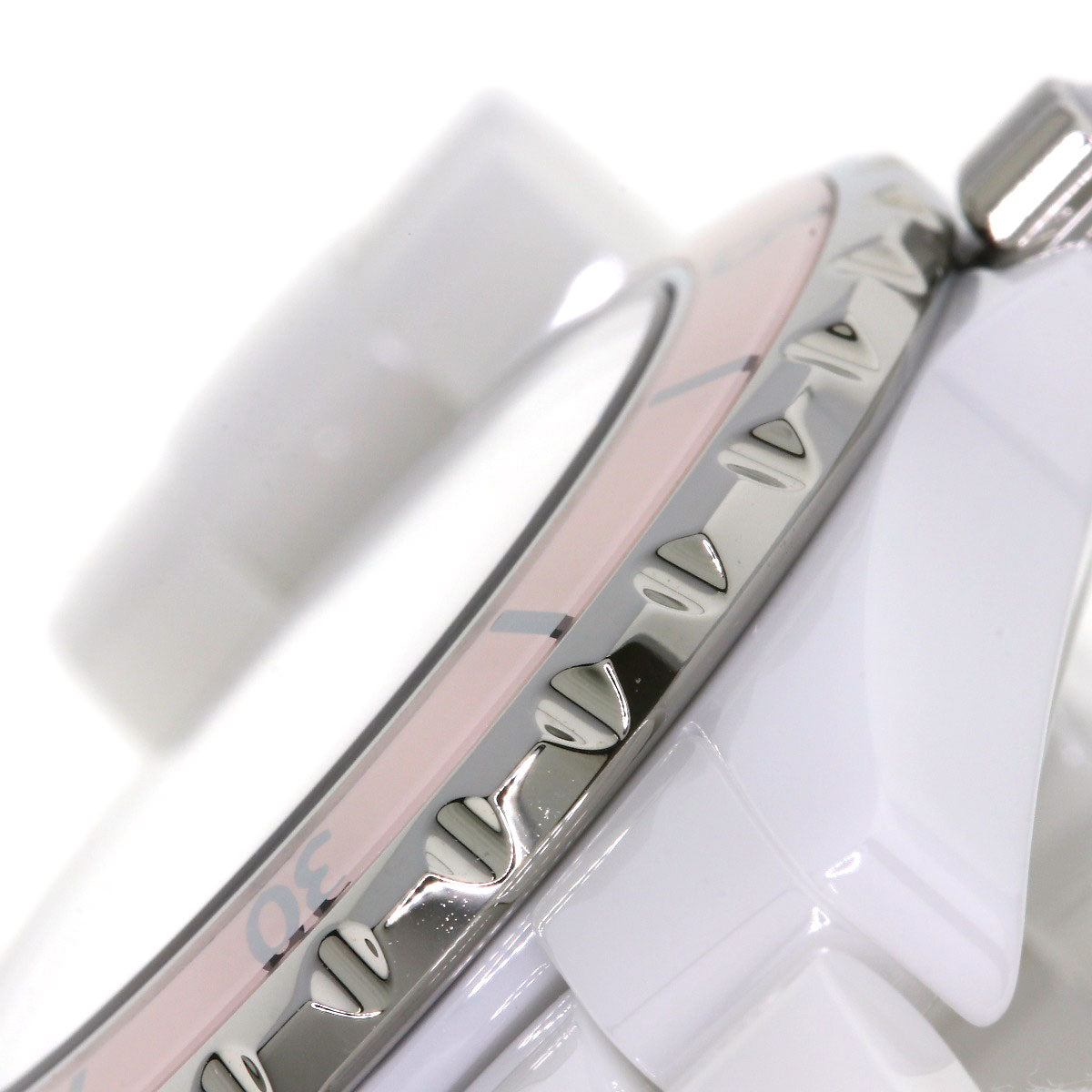 CHANEL シャネル H4467 J12 2015年世界限定1200本 ソフトピンク 腕時計 セラミック レディース 中古