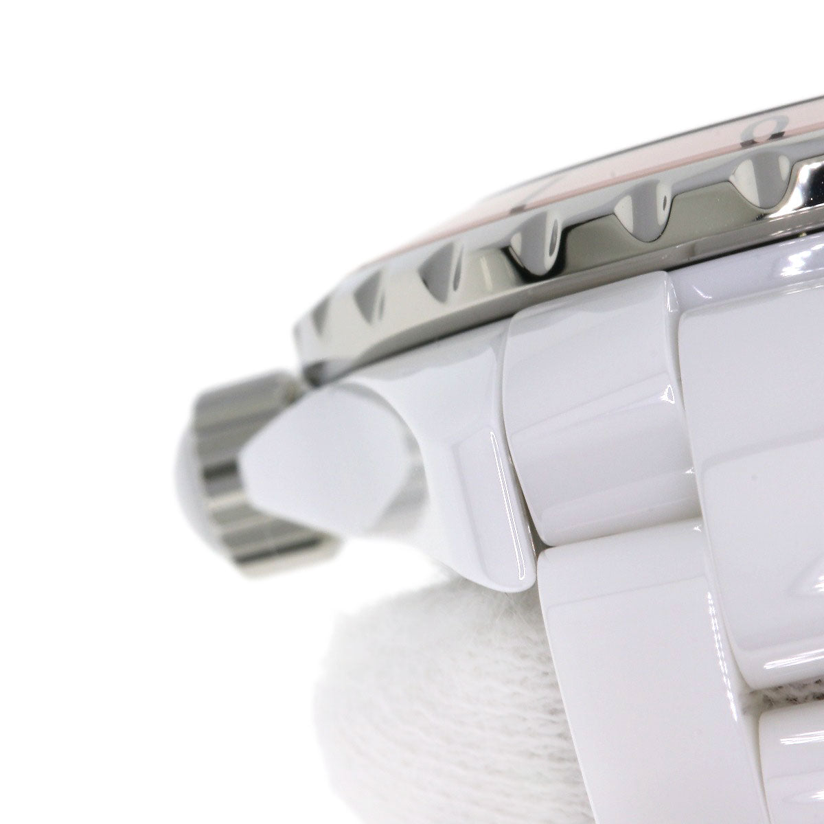 CHANEL シャネル H4467 J12 2015年世界限定1200本 ソフトピンク 腕時計 セラミック レディース 中古
