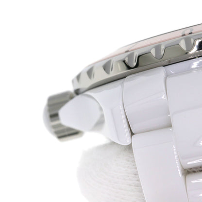 CHANEL シャネル H4467 J12 2015年世界限定1200本 ソフトピンク 腕時計 セラミック レディース 中古