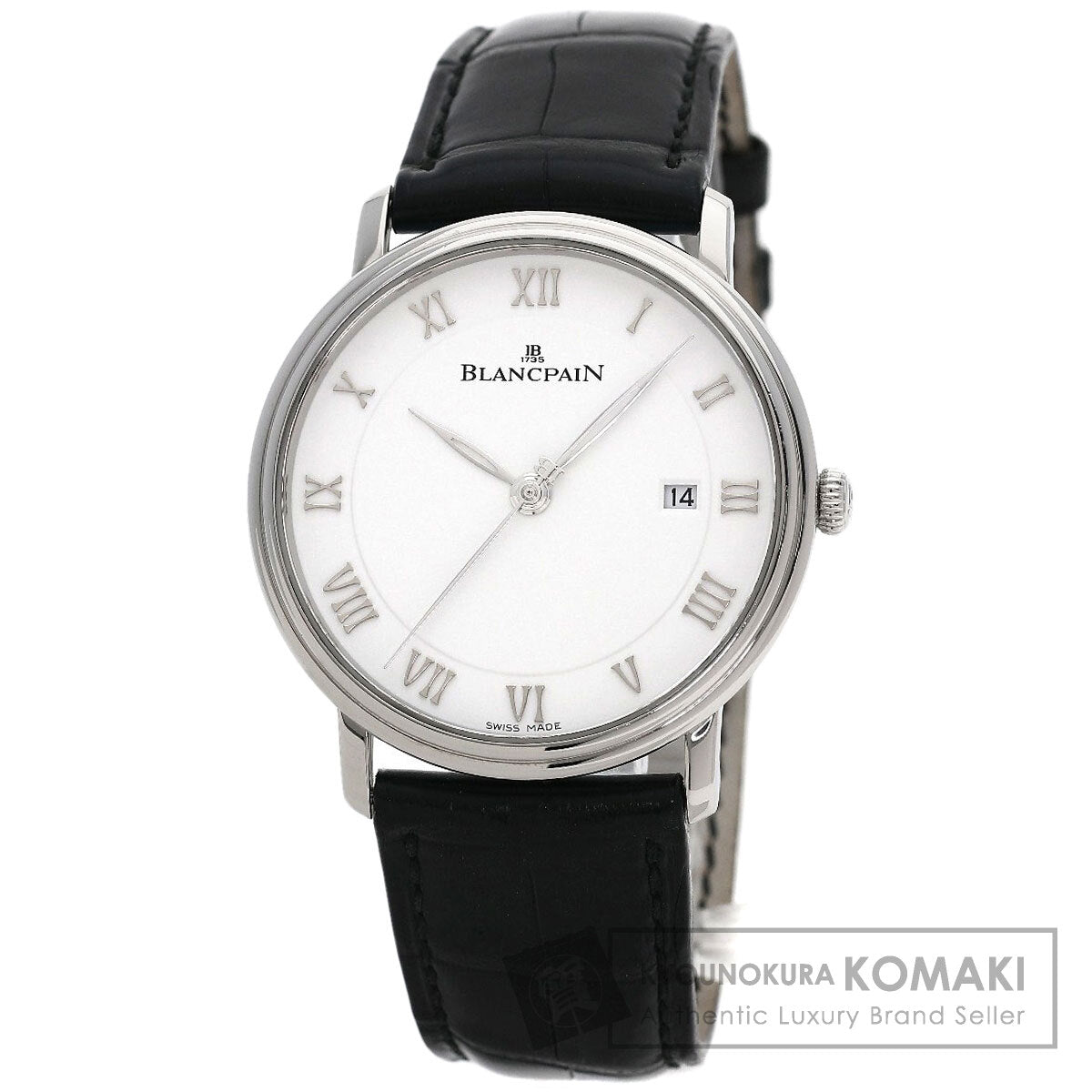 Blancpain ブランパン 6651-1127-55B ヴィルレ ウルトラスリム デイト 40mm 腕時計 SS メンズ 中古