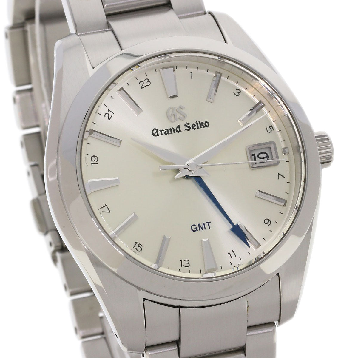 SEIKO セイコー SBGN011 9F86-0AF0 グランドセイコー ヘリテージ GMT 腕時計 SS メンズ 中古