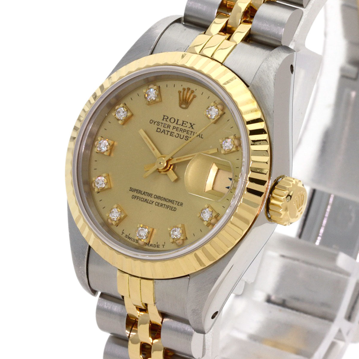 ロレックス 69173G デイトジャスト 10P ダイヤモンド 腕時計 中古 商品画像4