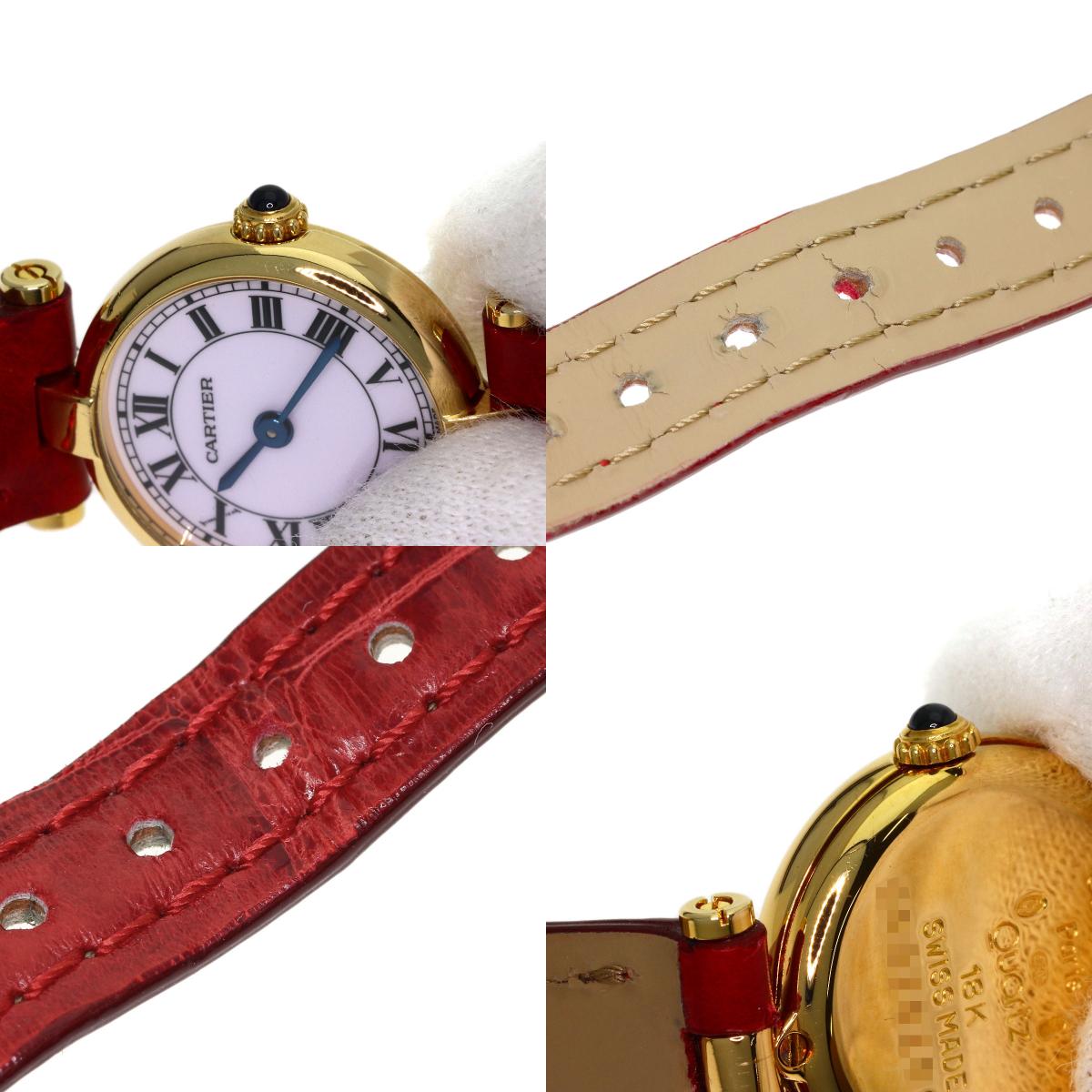 CARTIER カルティエ マストヴァンドーム 腕時計 K18YG レディース 中古