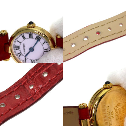 CARTIER カルティエ マストヴァンドーム 腕時計 K18YG レディース 中古