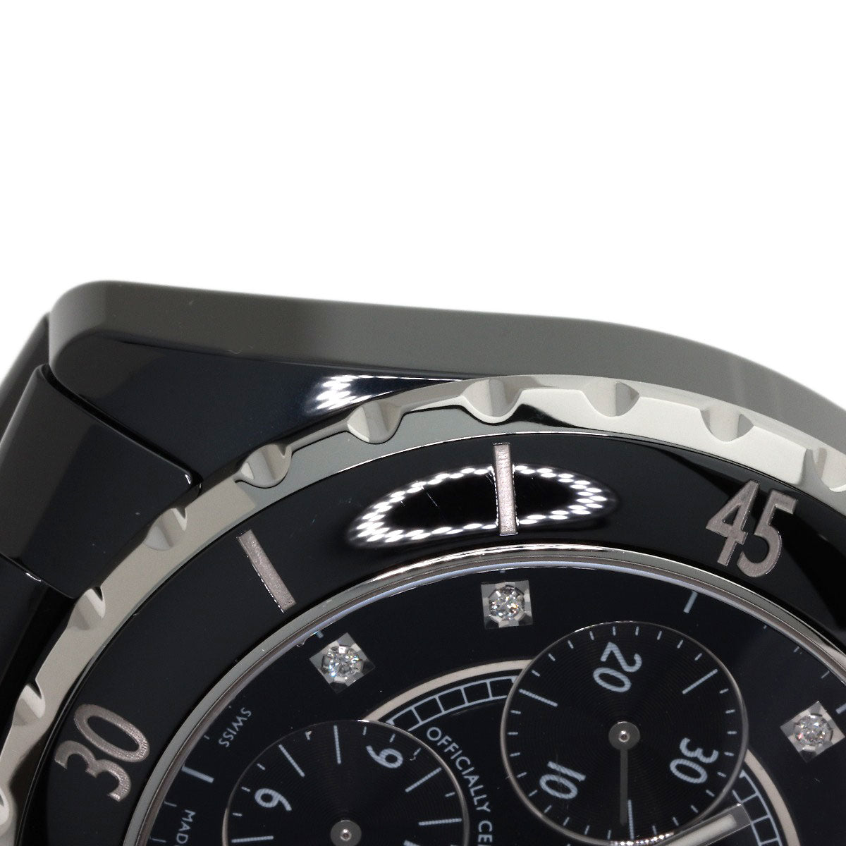 シャネル H2419 J12 クロノグラフ 41mm 9P ダイヤモンド 腕時計 中古 商品画像11
