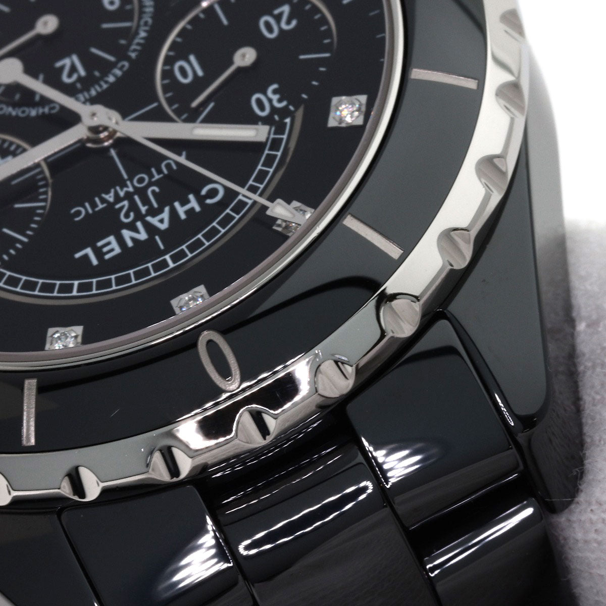 シャネル H2419 J12 クロノグラフ 41mm 9P ダイヤモンド 腕時計 中古 商品画像12