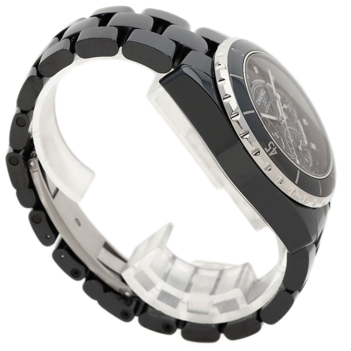 シャネル H2419 J12 クロノグラフ 41mm 9P ダイヤモンド 腕時計 中古 商品画像3