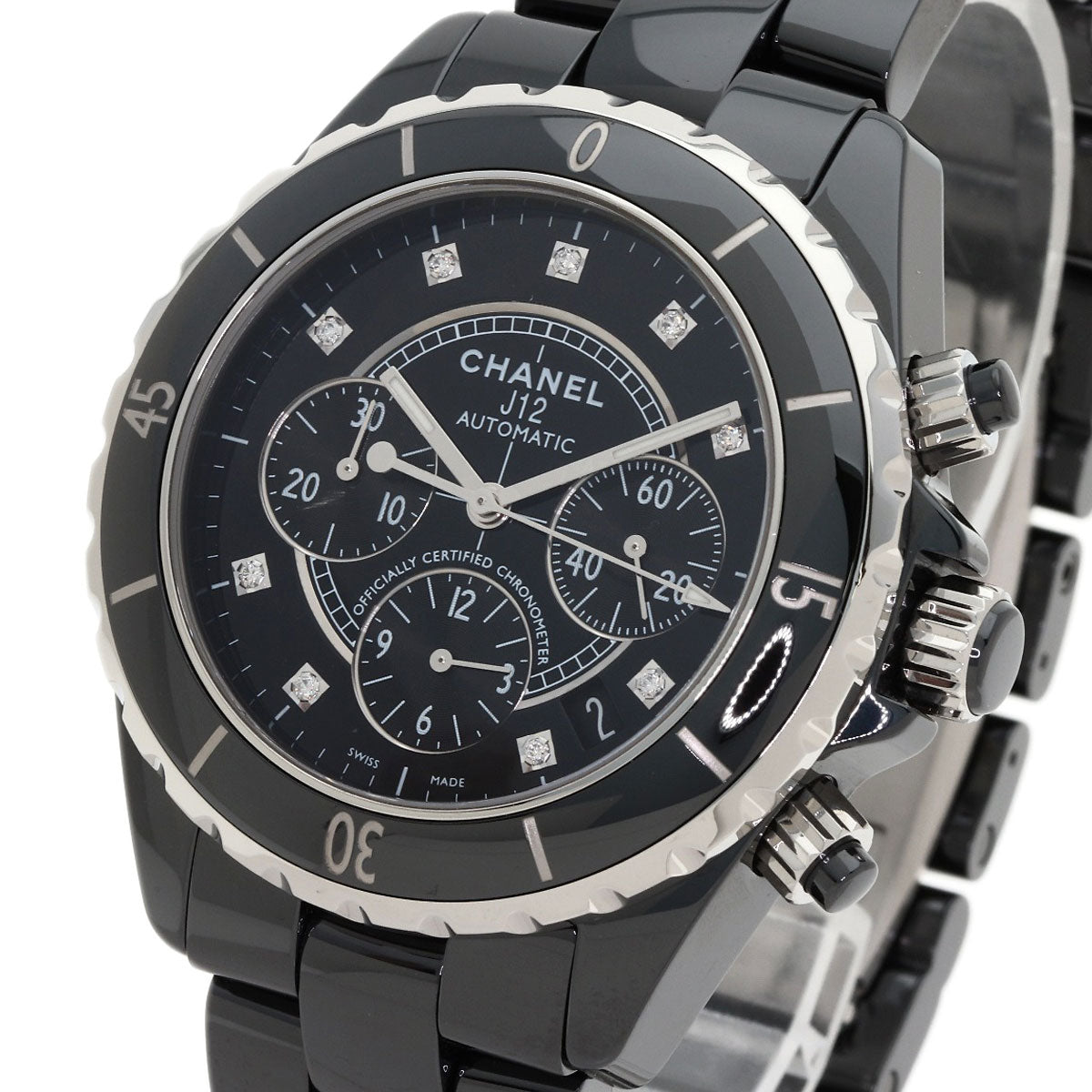 シャネル H2419 J12 クロノグラフ 41mm 9P ダイヤモンド 腕時計 中古 商品画像4