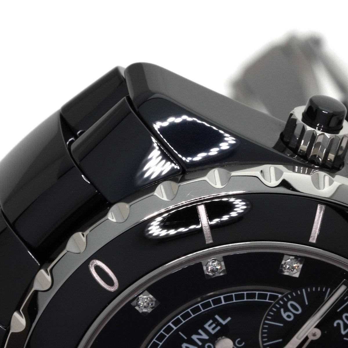 シャネル H2419 J12 クロノグラフ 41mm 9P ダイヤモンド 腕時計 中古 商品画像10