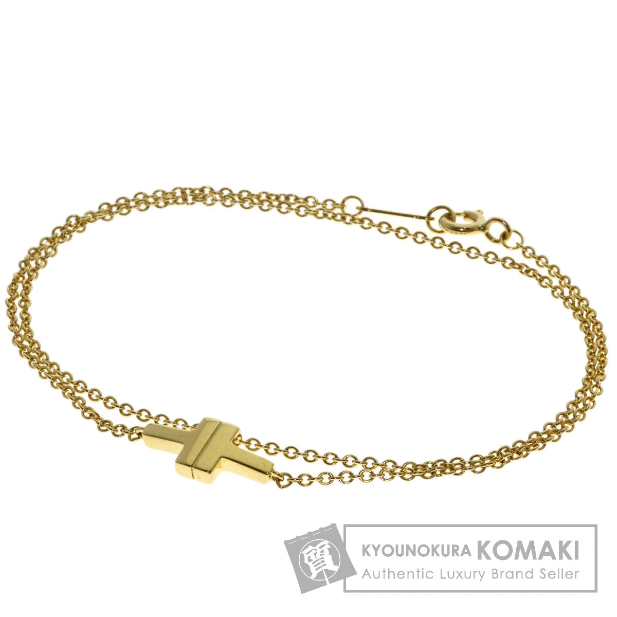ティファニー T TOW ダブルチェーン ブレスレット 中古 商品画像1