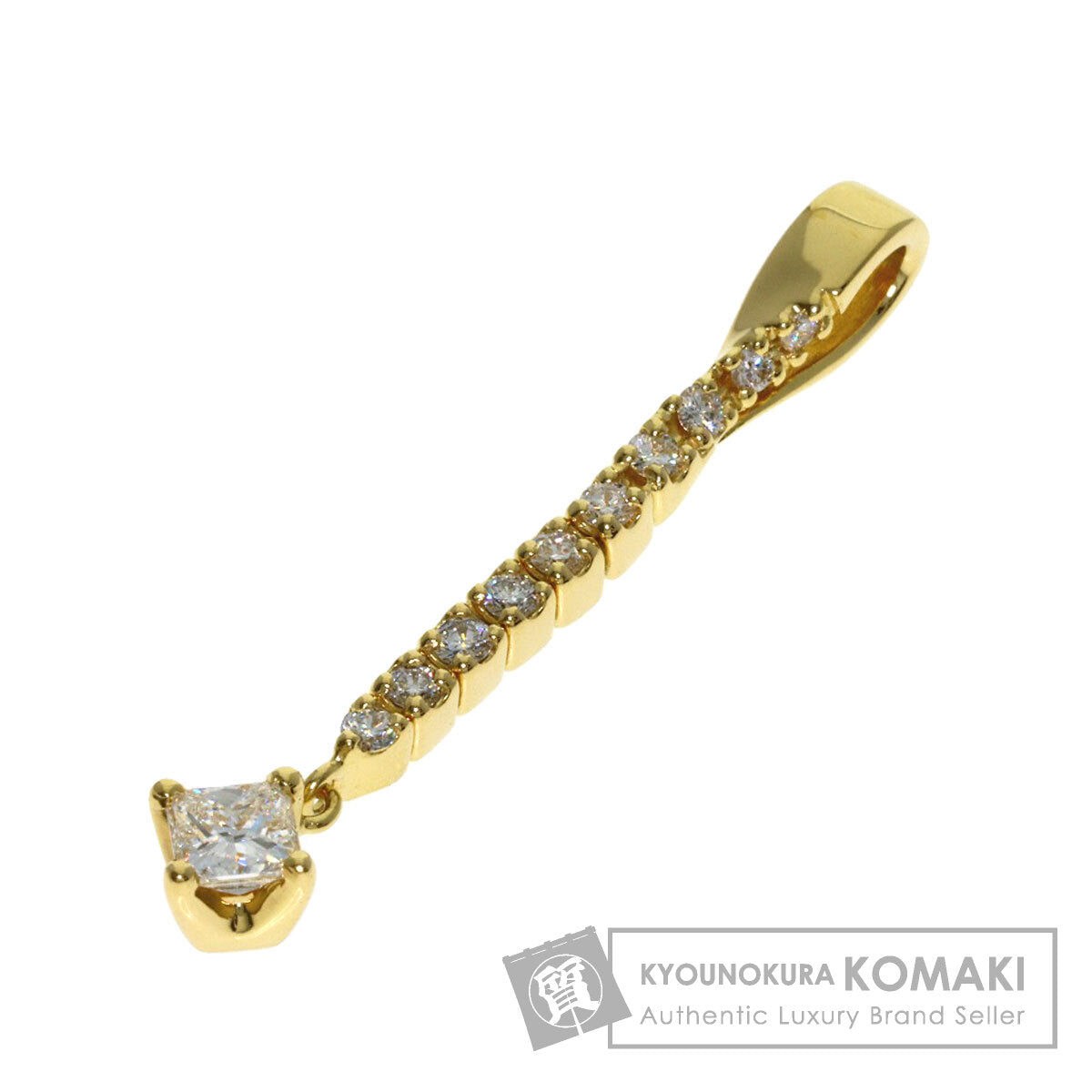 タサキ プリンセスカット ダイヤモンド ペンダントトップ 中古 商品画像1
