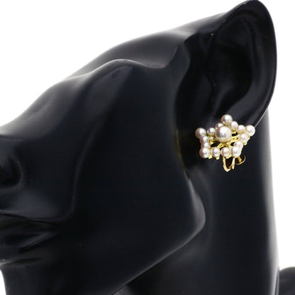 SELECT JEWELRY セレクトジュエリー パール 真珠 ダイヤモンド イヤリング K18YG レディース 中古