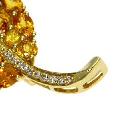 SELECT JEWELRY セレクトジュエリー ダイヤモンド ブローチ K18YG レディース 中古